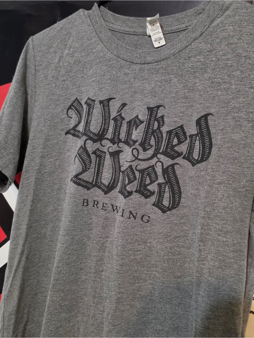 skate style "wicked weed" brewery tshirt